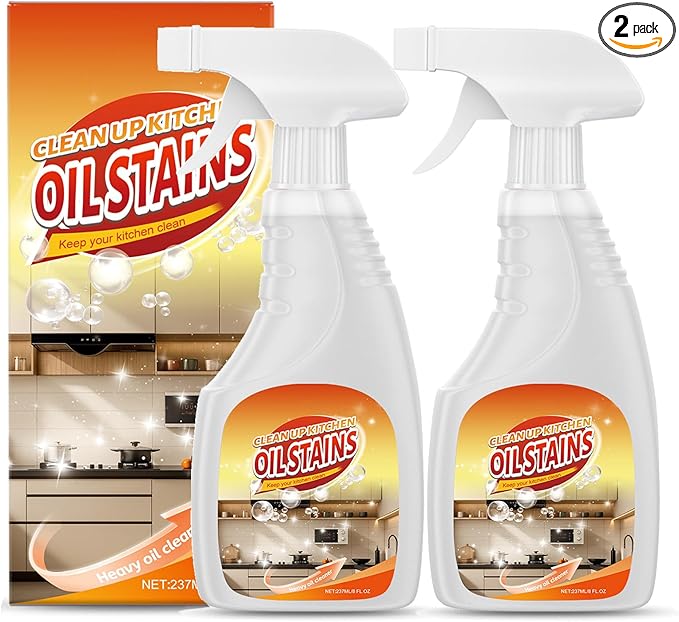 Heavy-Duty Kitchen Degreaser Foam Cleaner 2026 New Multifunctional Powerful Oven Cleaner Heavy Clean Up Kitchen Oil Stains Spray for Stove Counter Tops Range Hoods (2 Heavy)