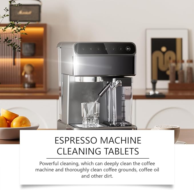 Coffee Machine Cleaning Tablets - Deep Clean For Coffee Residue Oils &amp Stains Eco-Friendly Easy To Use(2PCS)