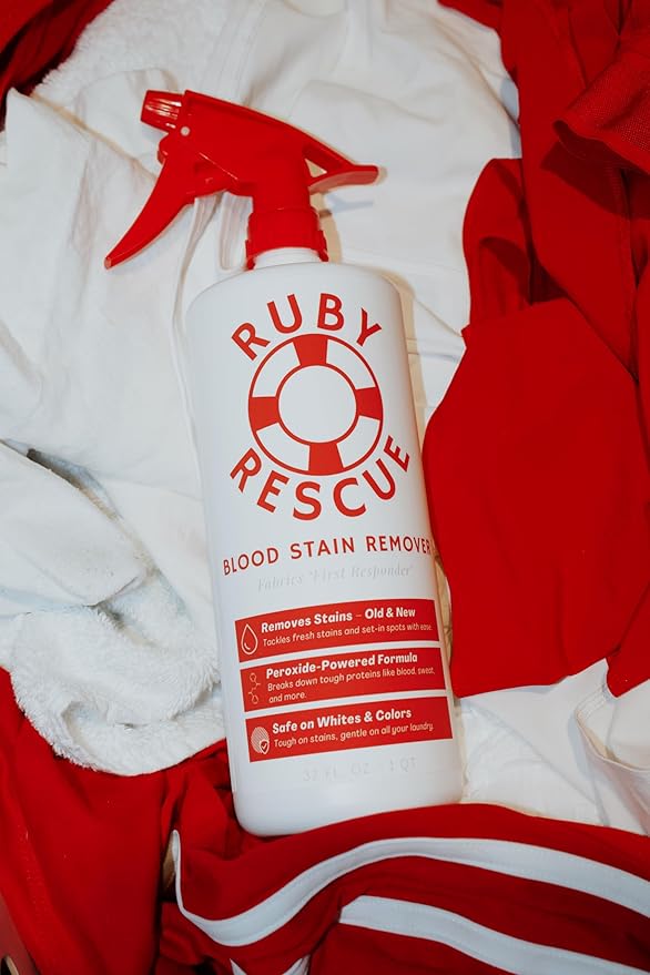 Emergency Stain Rescue Stain Remover Spray Powerful Peroxide Formula Clothes Carpets Upholstery Spray Cleaner Instantly Lifts Protein-Based Stains