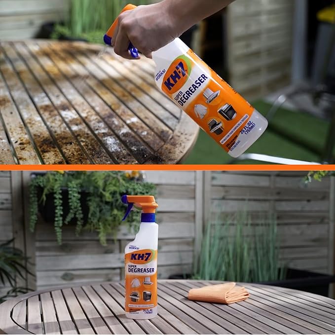 KH-7 Super Degreaser Multipurpose Cleaning Spray: The Heavy Duty All Purpose Cleaner for Your Home Kitchen Garage Car &amp Laundry | Total Cleaner &amp Powerful Grease Remover 26 oz (3 Pack)