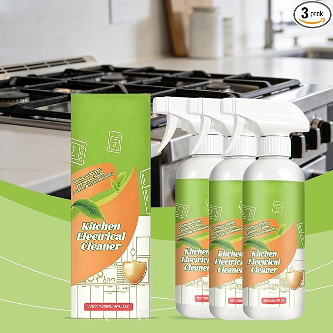 Natural Electrolyzed Ion Kitchen Cleaner Spray - Heavy Duty Oven &amp Stove Cleaner Multipurpose Cleaning Spray for Stubborn Kitchen Oil Stains &amp Grease (3)