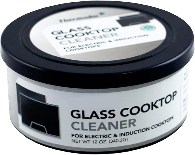 US-based supplier – OEM 12010031 Glass Cooktop Cleaner fits for Electric &amp Induction Bosch Thermador Cooktops – Cooktop Cleaning Cream – Removes Grease Burnt-On Residue &amp Stains (1 12 ounce)
