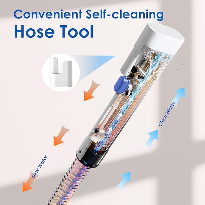 Portable Upholstery and Carpet Cleaner Machine 15Kpa Spot Cleaner Deep Cleans Pet Stains Couch Cleaner with 3 Tools and Self-Cleaning System for Area Rugs Furniture Stair Car Blue