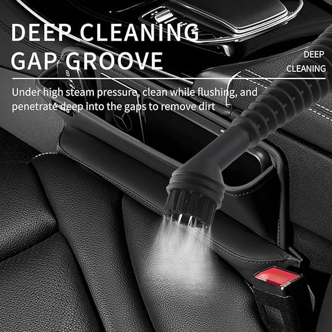 Handheld Pressurized Steam Cleaner - 1000w Efficient Steam Cleaner with 9-Piece Accessory Set | Natural Steam Cleaner | Powerful Home Use Steamer | Deep Cleaning Steamer for Cleaning Floor | Upholster