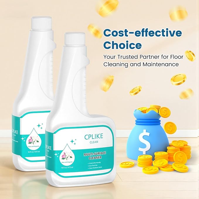 Floor Cleaning Solution Compatible with eufy Omni C20 X8 Pro X10 Omni G series L Series Robot Vacuums Dilution Ratio 1:200 473 ml /15.99 fl oz for Multi-Surface Hard Floor(2 Bottles)