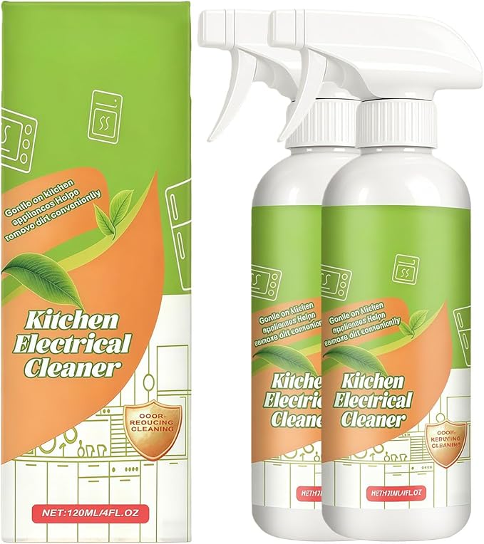 Lanenow Electrolyzed Ion Kitchen Cleaner Spray Multi Purpose Household Degreaser for Oven Stove Range Hood and Kitchen Appliances (2pcs)