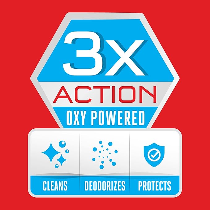 Rug Doctor Triple Action Oxy Deep Carpet Cleaner 48 oz. Deep Cleans Deodorizes &amp Protects Concentrated Professional-Grade 3X Action Formula