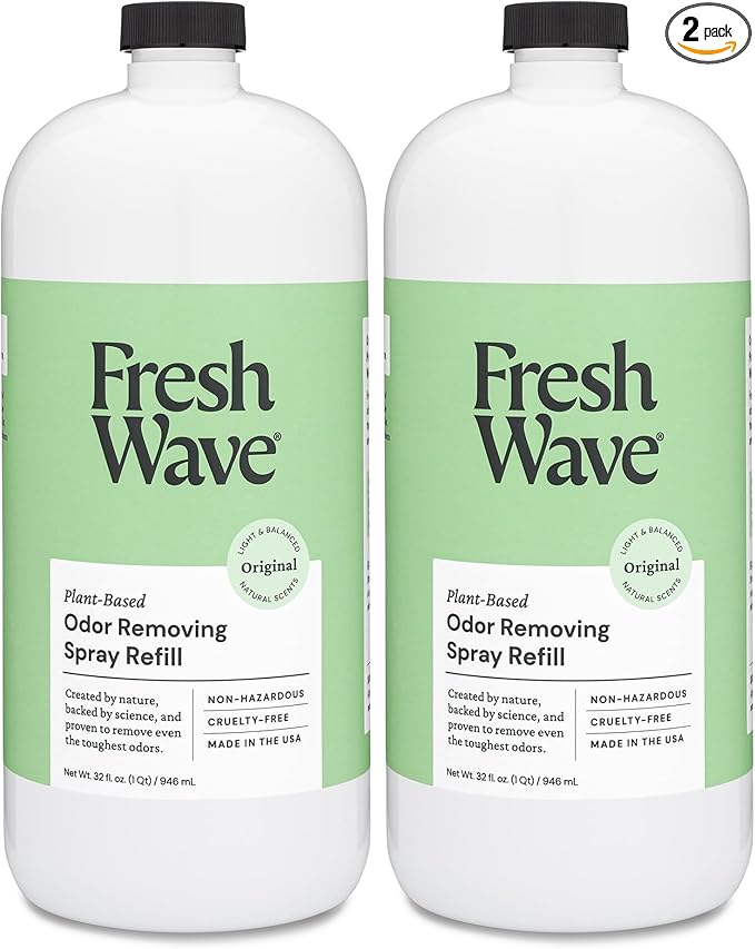 Fresh Wave Original Scent Odor Eliminator Spray &amp Air Freshener Refill 32 fl. oz. (Pack of 2)