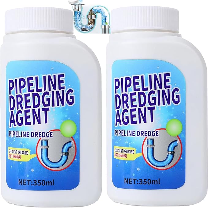 Powerful Pipe Dredging AgentPipeline Dredging Agent for Kitchen and Toilet PipelinesKitchen Sink Drain and Pipe CleanerDrain Clog Remover (2PCS)