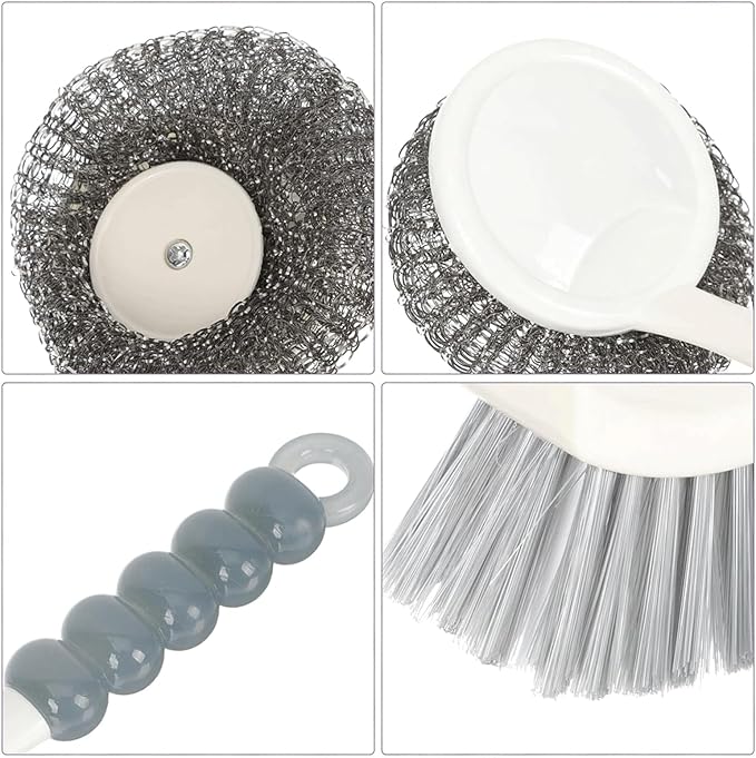 4 Pcs Set Scrub Brush Cleaner Brush Durable Bristles Crevice Cleaning Brush Deep Cleaning Brush Set for Tile Kitchen ()