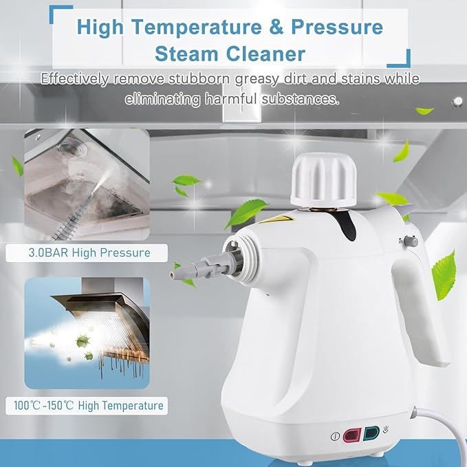Portable Steam Cleaner Handheld Steamer with 11 Accessories 1050W Multi-Purpose Steam Cleaner