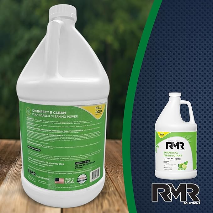 RMR Brands Botanical Disinfectant and Cleaner Kills 99% of Household Bacteria and Viruses EPA Registered 1 Gallon
