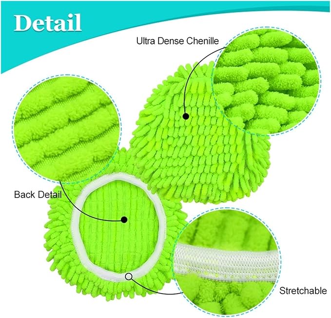 3 Pack Replacement Mop Refills for Dry Wet for Floor Cleaning Microfiber Pad
