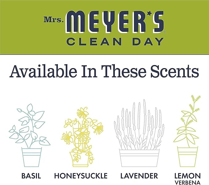 MRS. MEYER'S CLEAN DAY Room Freshener Spray Lemon Verbena Scent Instant &amp Refreshing Fragrance Made with Essential Oils 8 fl oz Spray Bottle (Pack of 6)