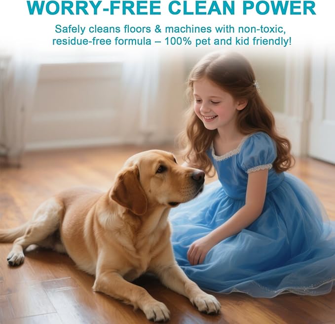 200X Concentrated Floor Cleaning Solution for All Robot Vacuum and Mop Wet Dry Vacuums Compatible with Eufy Roborock Roomba Tineco Bissell Shark 29.76 fl oz Makes 47 Gallon Cleaner(Ocean Scent)