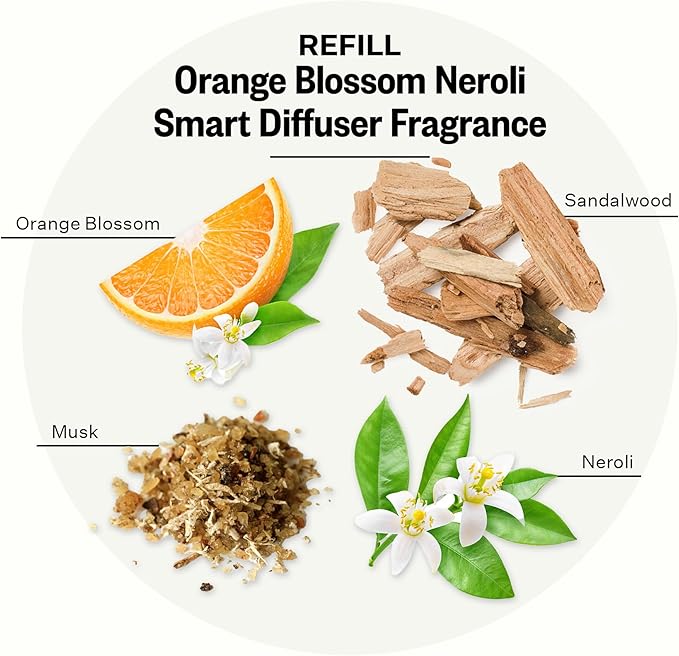 Pura Smart Home Plug-in Diffuser Refills by Apotheke (Orange Blossom Neroli 2-Pack) - Pura Fragrance Refills - Long-Lasting Air Freshener Fragrance Products with Perfume-Grade Essential Oils