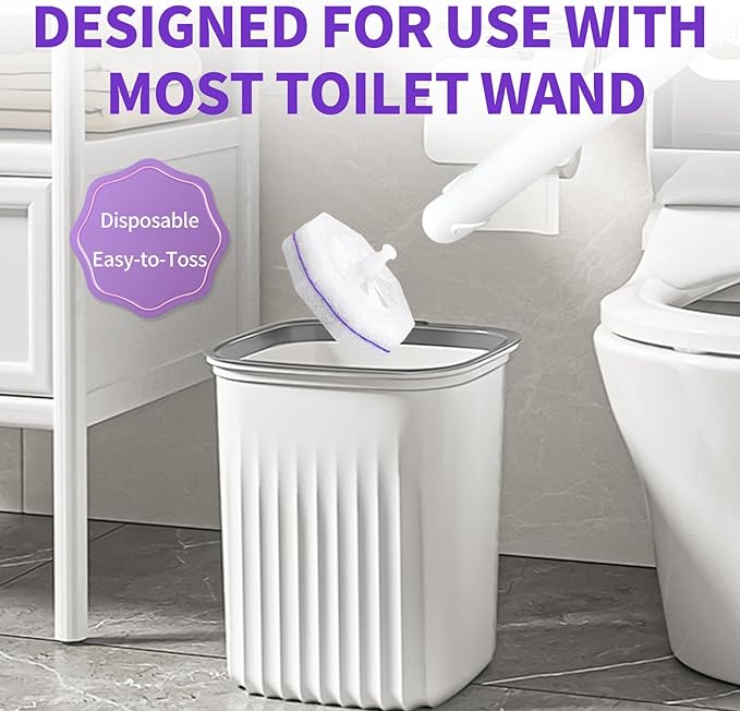 80 Count Toilet Wand Refills for Clorox Disposable Toilet Brush for Clorox ToiletWand Cleaning System Upgrade Toilet Bowl Cleaner Refill Pads for Closestool CleaningNo Falling ApartLight Scent