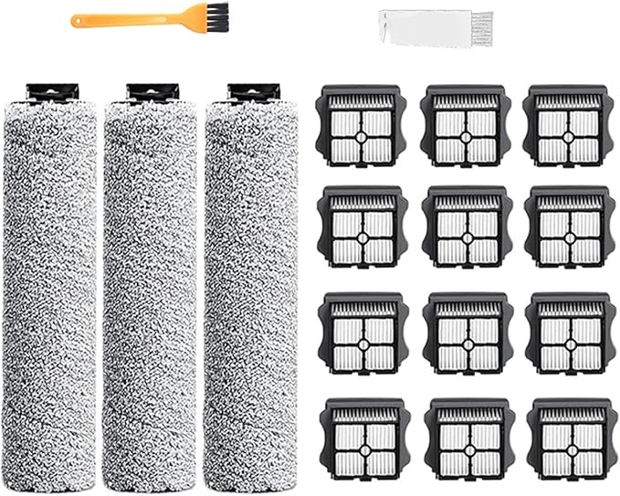 Compatible with TINECO Floor One S3 / IFloor 3 Roller Brush Hepa Filte Accessories Cordless Wet Dry Floor Washer Handheld Vacuum Spare Part (Color : 17PCS)