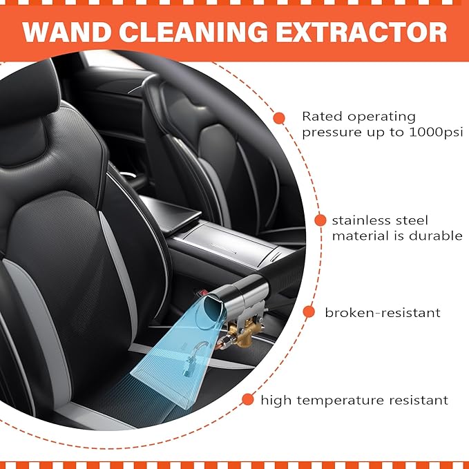 Carpet Extractor Upholstery Carpet Cleaning Extractor Machine Auto Furniture Cleaning Hand Tool silver &amp black