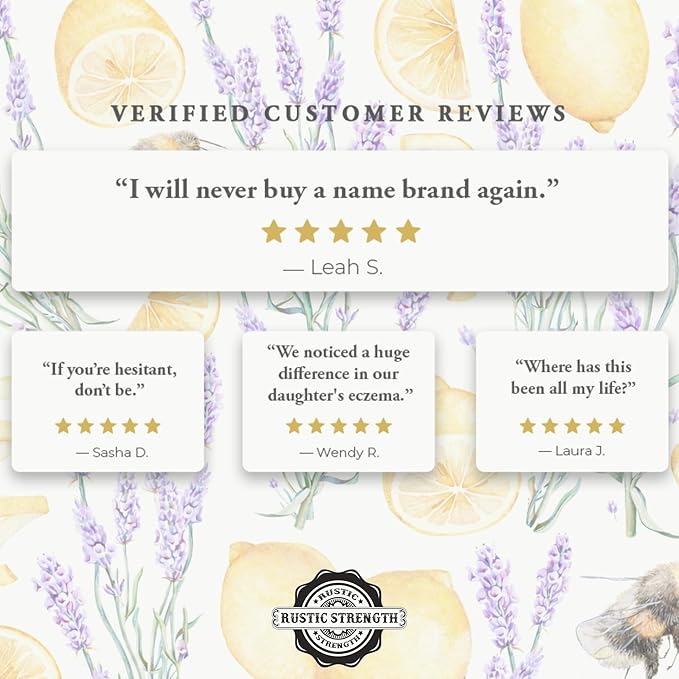 Rustic Strength Room Spray with Lavender and Lemon Essential Oils 4 Fl Oz