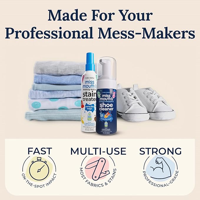Miss Mouth's Messy Eater Stain Treater and Messy Steppers Essentials Kit