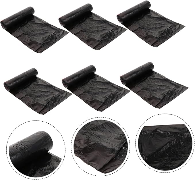 10 Packs Disposable Drawstring Trash Bags Heavy-duty Plastic Garbage Bags for Kitchen Bathroom Office Living Home Use Thickened PP Material Household Waste Organizer
