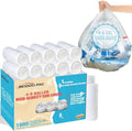 4-6 Gallon Trash Bags 1000 Count Unscented Clear Plastic Recycling Bags