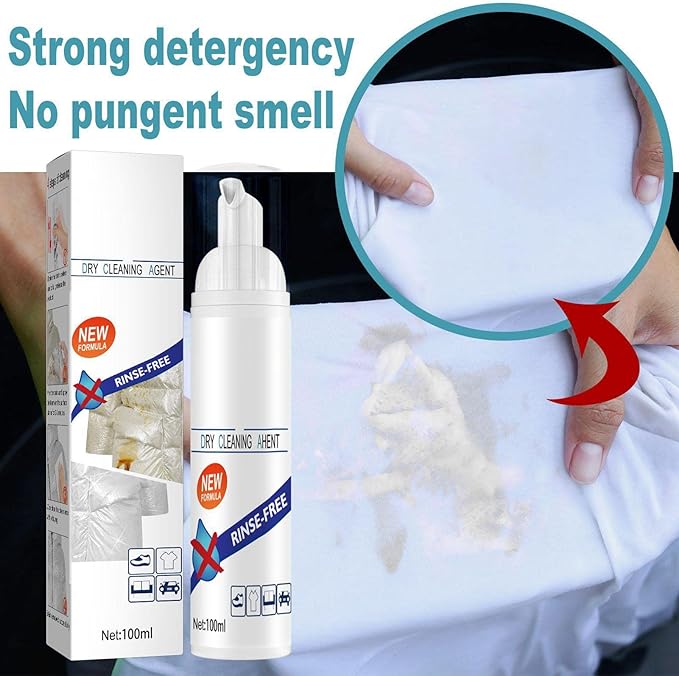 Mattress Stain Remover Extra Strong Stain Eraser Fabric Cleaner Removes Deep Sitting Stains - Dry Wash Spray All Purpose Washing-Up Liquid for Almost All Types of Fabrics
