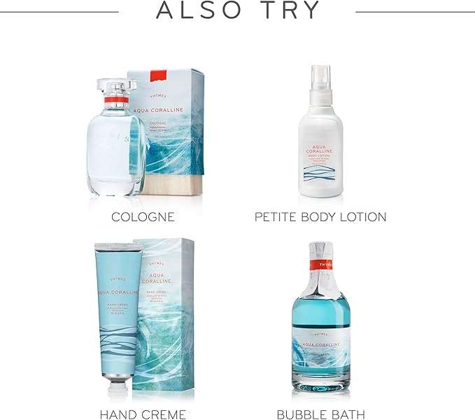 Thymes Home Fragrance Mist – Room Air Fresheners for Home Long Lasting – Air Freshener Spray – Premium Home Fragrance – Notes of Water Lily Crips Driftwood &amp Lemon Pulp (Aqua Coralline 3 oz)