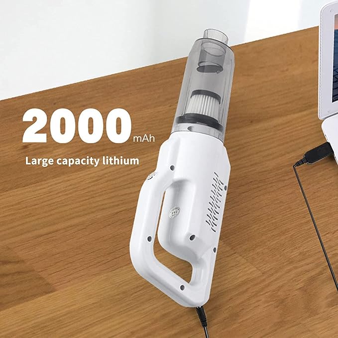 20000Pa Powerful Suction Cordless Vacuum Cleaner 39.37 Stick Vacuum 30 Min Run Time Lightweight White For Carpets &amp Hardwood Floors