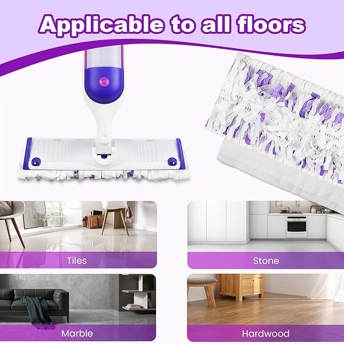 48 Pack PowerMop Refills Pads for Swiffer PowerMop Multi-Surface Mops and PowerMop Wood MopsDisposable mop Pads Replacement for Floor Cleaning.