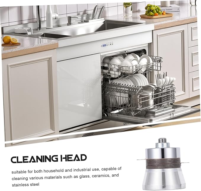 Ciieeo 60w Professional Dishwasher Cleaning Machine Ultrasonic Transducer Head Glass Stainless Steel Cleaner Sonic Parts Cleaner Industrial Grade