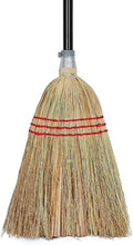 Outdoor Corn Broom Household Indoor and Outdoor Broom Suitable for Sweeping Gravel Fallen Leaves and Sand on Yard Garage Lawn Stone Path and Concrete Floor (Total Length 59)