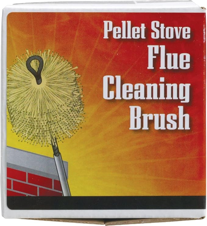 Meeco's Red Devil 84333 4 Round Fiberglass Pellet Stove Chimney Brush - Compact Low-Profile Design for Angles &amp Bends Up to 90° (1/4-20 Thread)