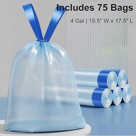 3 Gallon Slim Small Bathroom Trash Can with Lid White Dog Proof Garbage Can with Air-Press Bag Expander &amp Removable Bucket Narrow Bathroom Waste Basket for Bedroom Office Dorm