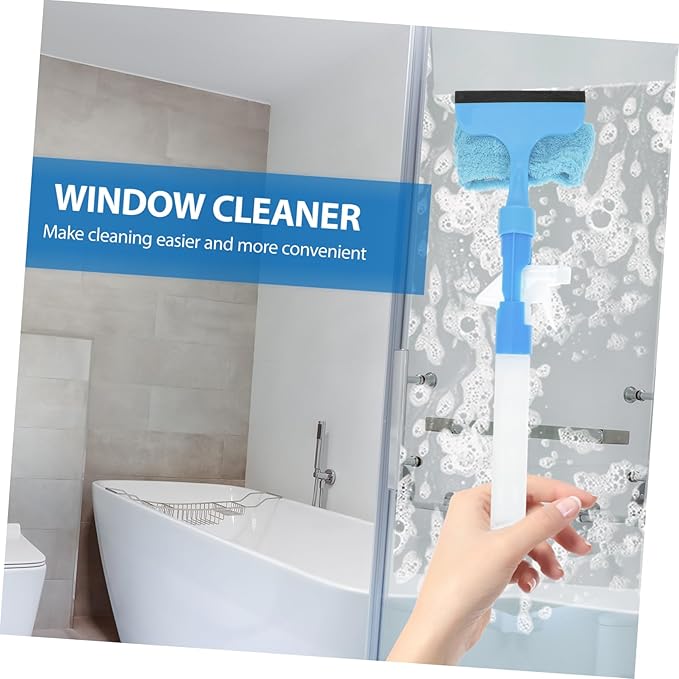 2pcs Magnetic Window Cleaner Tool Squeegee Broom Glass Water-Jet Wiper Window Cleaning Utensil Wiper Car Windshield