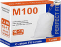 Code M 100 Count 8-12 Gallon Heavy Duty Trash Bags 1.2 Mil THICK Compatible with simpIehuman Code M White Garbage Can Liners with Reinforced Drawstring Plastic Trash Bags PERFECT FIT &amp GRAND SAVE