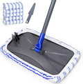 Masthome Microfiber MopLarge Surface Flat Mop with 5 Reusable PadsHardwood Floor Mops for Dry and Wet UseMicrofiber Mops for Floor Cleaning-1 Cleaning Scraper Included