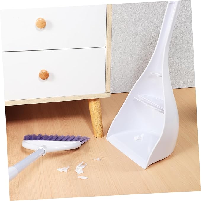 1 Set Mini Broom and Dustpan Freestanding Hand Broom for Rv and Home Use Cleaning Brush for Kitchen Bedroom and Car Small Dustpan Design