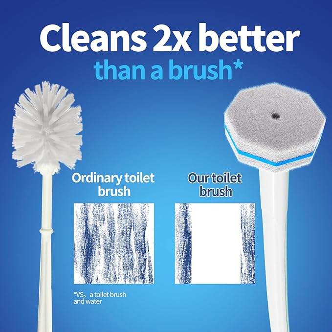 60pc Refills Disposable Toilet mats Brush Cleaning System Toilet Cleaning Brush 60 Replacement Brush Heads No Handle or BaseToliet Wand RefillsToilet Bowl Clean Refill PadsToilet Scrubber Refill