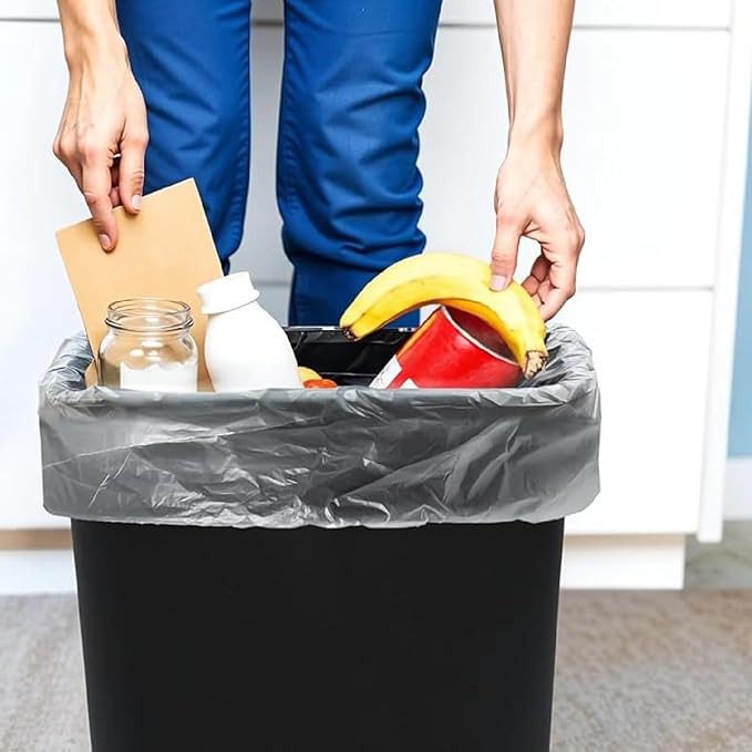 20-30 Gallon Clear Trash Bag 500 Bags Large Can Liners for Commercial Kitchen Office Multi-Use Garbage Bags