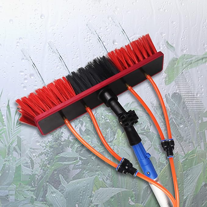 3-12M Window Cleaning Pole Water Fed Extendable Cleaner Window Cleaner Kit Conservatory Roof 30Cm Brush Head for Photovoltaic Panel Cleaningtrucks Windows//9.8Ft