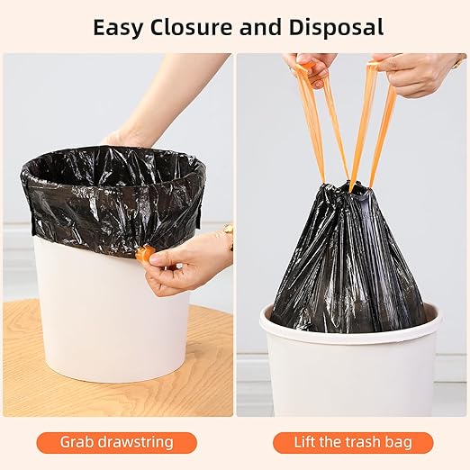 funest Rechargeable Bathroom Trash Can with 4 Gallon Trash Bags(75 Counts)