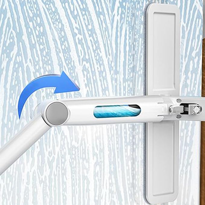Sobresco Window &amp Glass Cleaning Glass Wiper for Window | Outstanding Multi-Use with Extension RodBathroom Accessories Professional Scrubber with Water Bottle