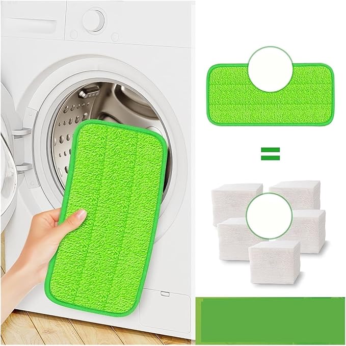 6PCS Reusable Mop Pads Compatible For SwifferSweeper Mops Washable Wet Dry Sweeping Cloths(12PCS)