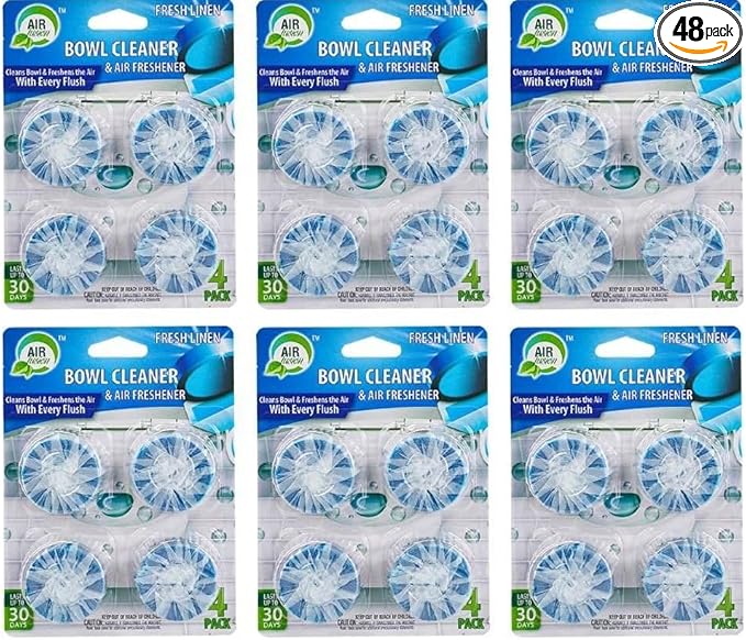 48 Pack Toilet Bowl Cleaner TabletsAutomatic Toilet Cleaner Deodorizing Fragrance Yellow Stain Remover Odor Elimination Deep Cleaning