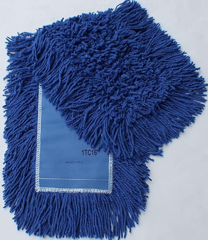Ultimate Dust Mop Kit: Industrial-Grade Performance Heavy-Duty Frame Telescopic Handle - Blue 36 Inch