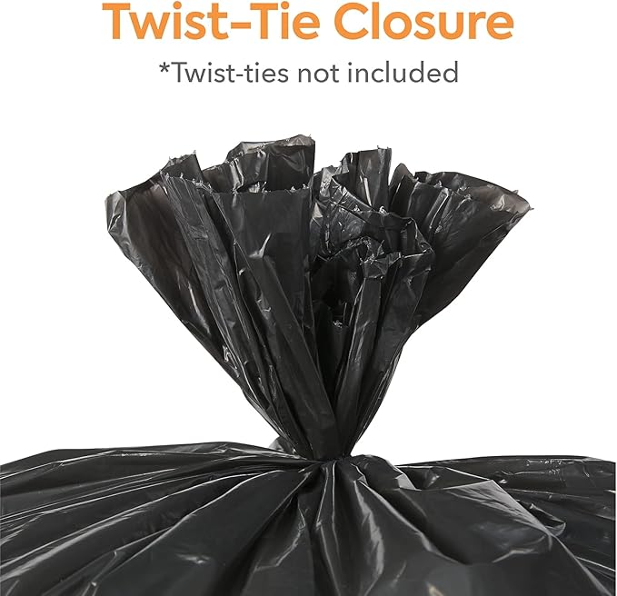 Professional 55-60 Gallon Trash Bag 38 x 58 Low Density 0.95 mil Black 100 Bags/Box