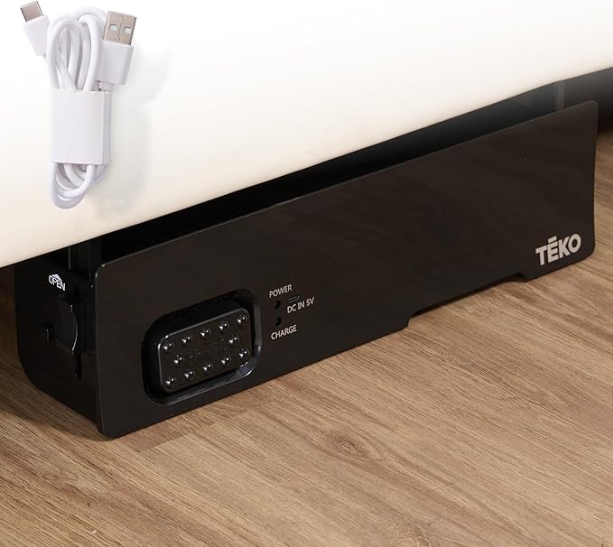 Teko Under-Counter Toe Kick Automatic Vacuum System Cordless Strong-Suction Vacuum Dustpan for Collecting Floor Debris Pet Hair Crumbs &amp Dust Slim Under-Cabinet Design – Easy to Operate - Blac