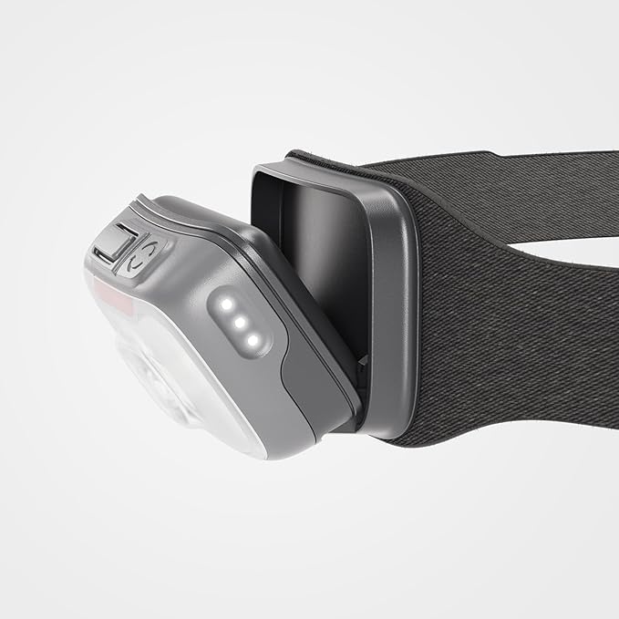 BioLite Range 400 Waterproof Fast-Charging Rechargeable Headlamp Midnight Grey 400 Lumens USB-C Charging 90m Beam 200 Hour runtime